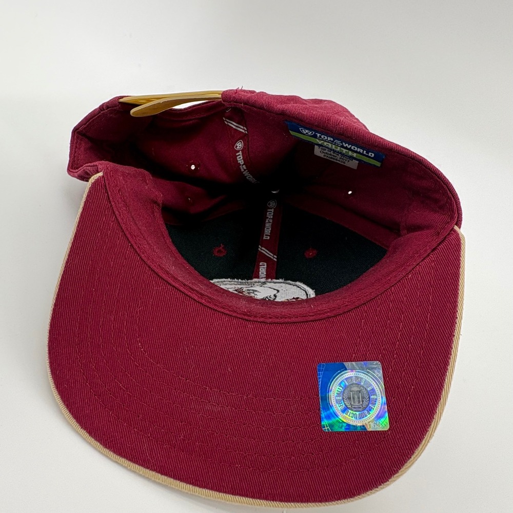 Top of the World Florida State Seminoles Youth Snapback Baseball Cap Maroon Tan - Picture 5 of 7